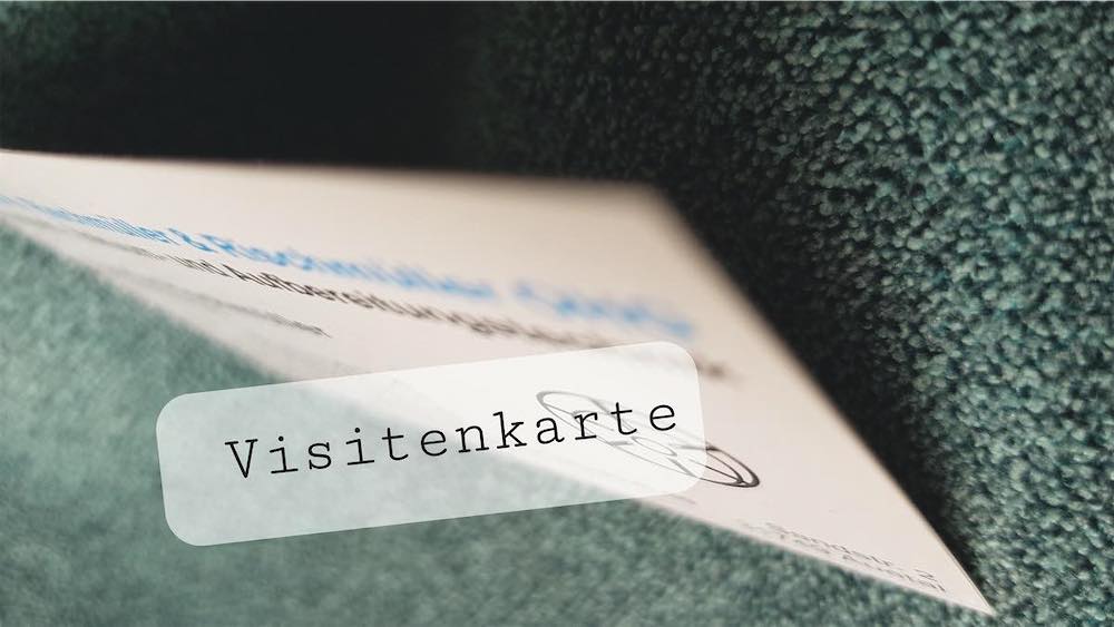 Visitenkarte