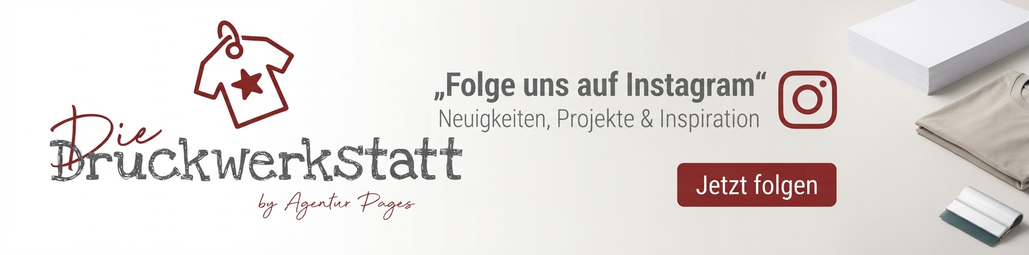 Folge uns auf Instagram
