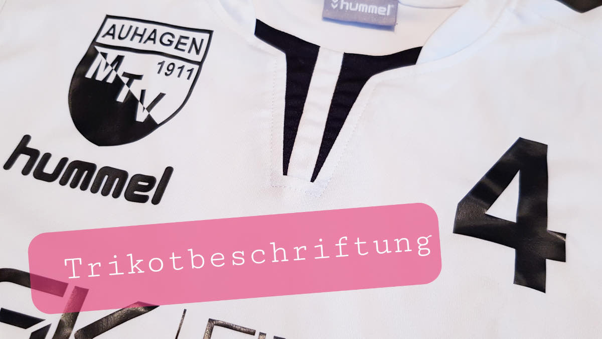 Trikotdruck - Logo Verein, Name, Nummer und Sponsor